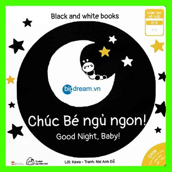 Ehon Song Ngữ Chúc Bé Ngủ Ngon Black And White Books - Tranh KíCh ThíCh Thị GiáC Cho Trẻ Sơ Sinh