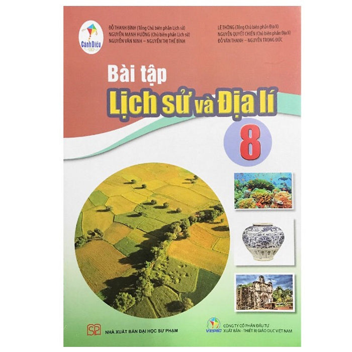 Sách - Bài Tập Lịch Sử & Địa Lí 8 Cánh Diều Và 2 Tập Giấy Kiểm Tra Kẻ Ngang Vỏ Xanh