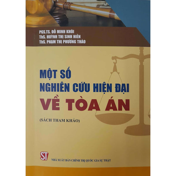 Một Số Nghiên Cứu Hiện Đại Về Tòa Án (Sách Chuyên Khảo)