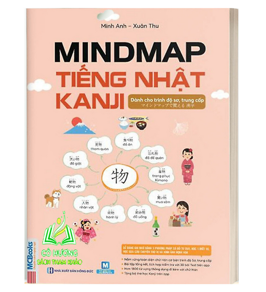 Sách - Mindmap Kanji Tiếng Nhật – Dành Cho Trình Độ Sơ, Trung Cấp - Học Kèm App - Mc