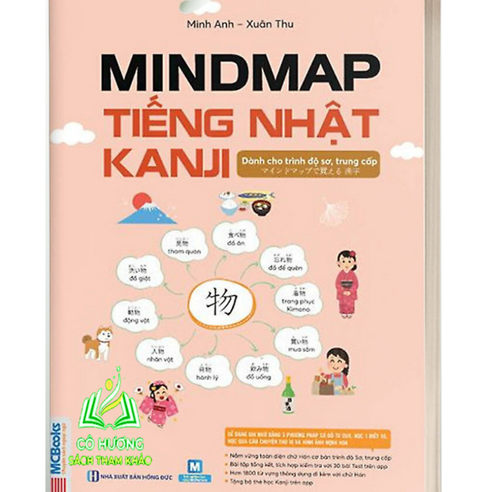 Sách - Mindmap Kanji Tiếng Nhật – Dành Cho Trình Độ Sơ, Trung Cấp - Học Kèm App - Mc