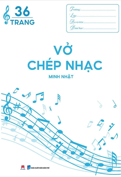 Vở Chép Nhạc 36 Trang - Bìa Xanh Dương_Hh