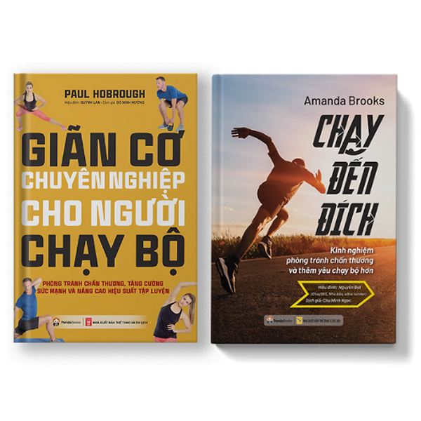 Sách Pandabooks Combo 2 Cuốn Chạy Đến Đích +Giãn Cơ Chuyên Nghiệp Cho Người Chạy Bộ