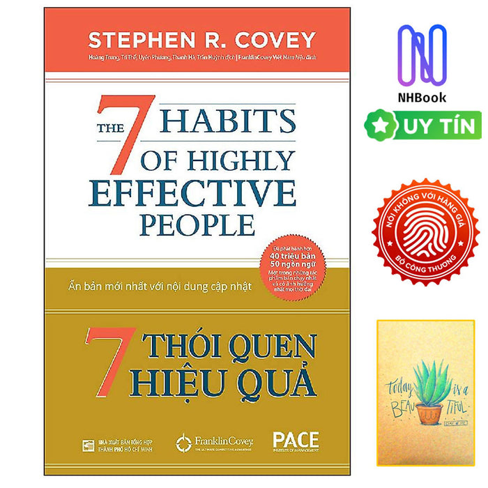 Sách 7 Thói Quen Hiệu Quả (The 7 Habits Of Highly Effective People)- Tặng Sổ Tay