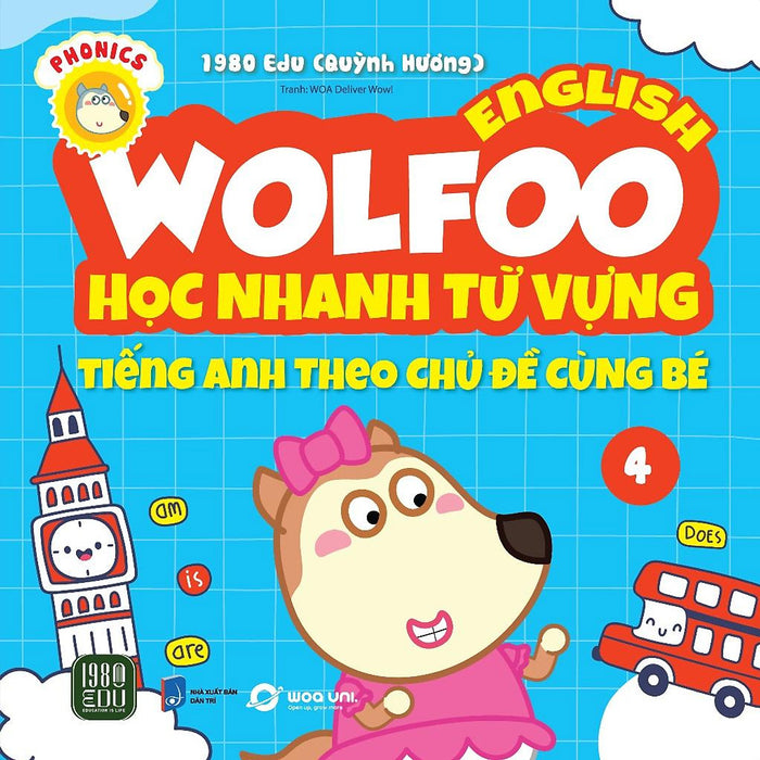 Wolfoo English – Học Nhanh Từ Vựng Tiếng Anh Theo Chủ Đề Cùng Bé 4  - Bản Quyền