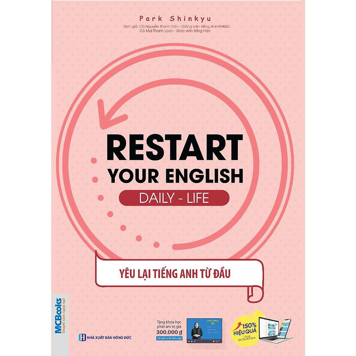 Sách - Restart Your English (Daily Life) - Yêu Lại Tiếng Anh Từ Đầu - Học Kèm App Online