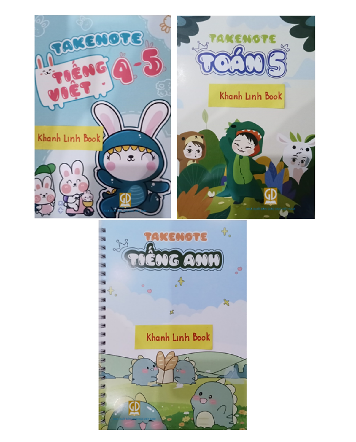Sách - Takenote Toán + Tiếng Việt + Tiếng Anh Lớp 5