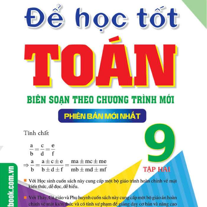 Để Học Tốt Toán 9 Tập 2 Phiên Bản Mới Nhất _Kv