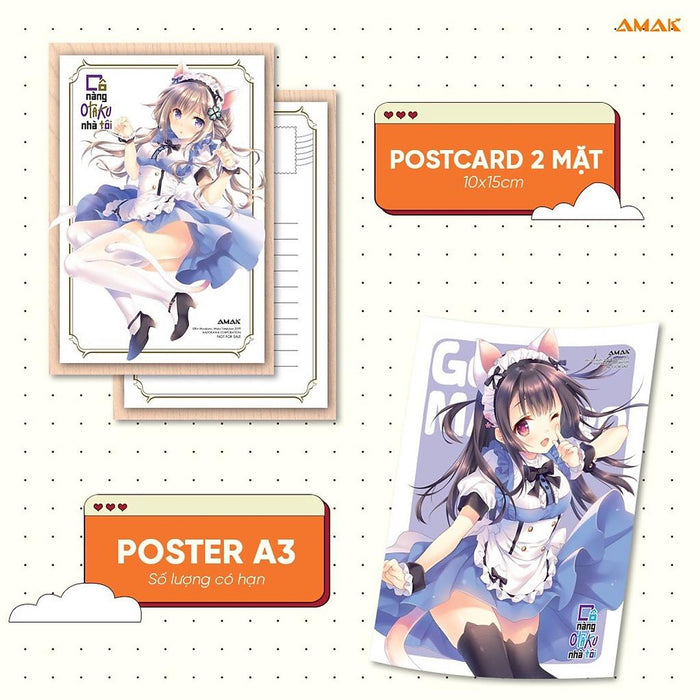 Light Novel Cô Nàng Otaku Nhà Tôi - Tập 2 - Tặng Kèm Set Bookmark + Postcard - Amak