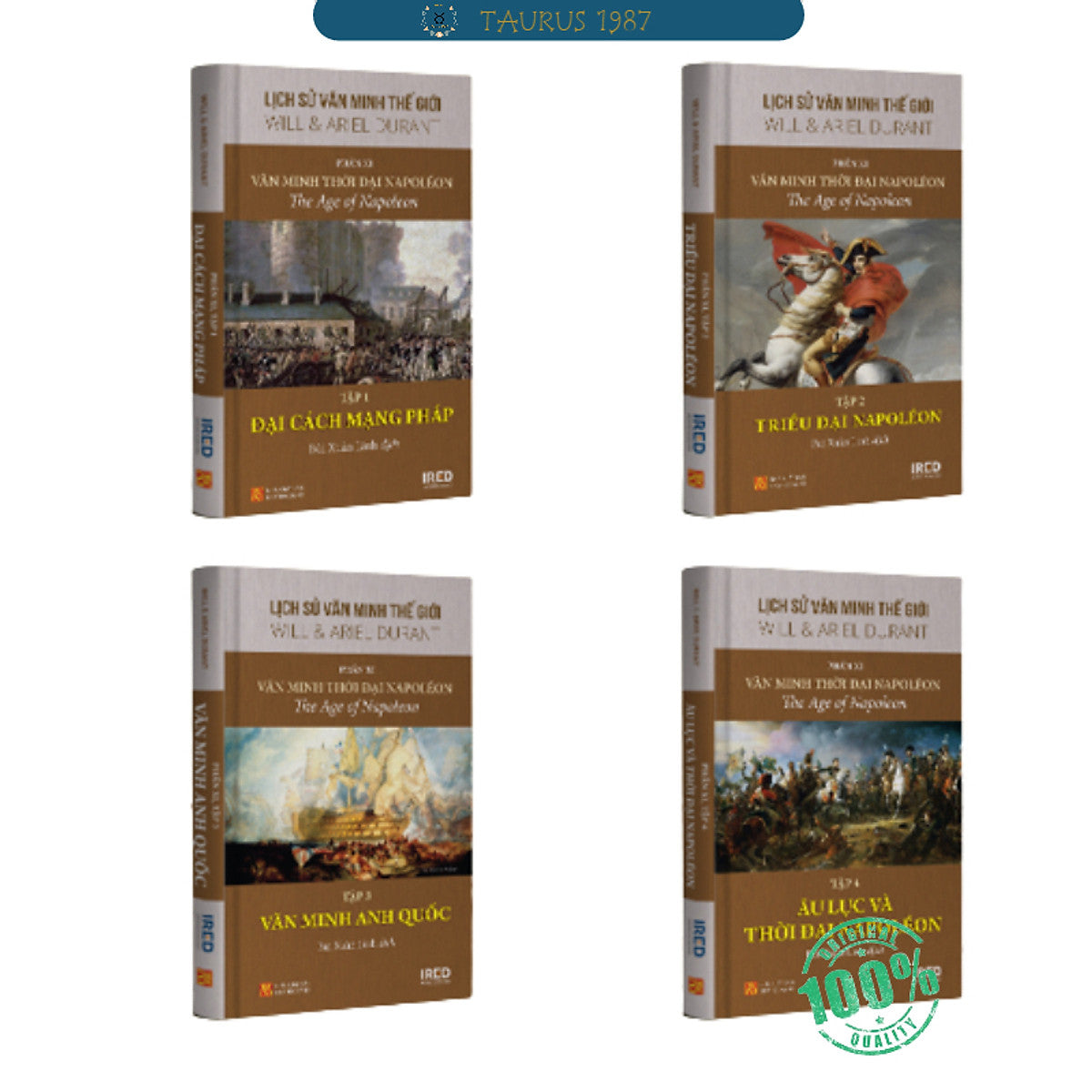 Lịch Sử Văn Minh Thế Giới - Phần Xi - Văn Minh Thời Đại Napoléon (Bộ 4 Quyển)