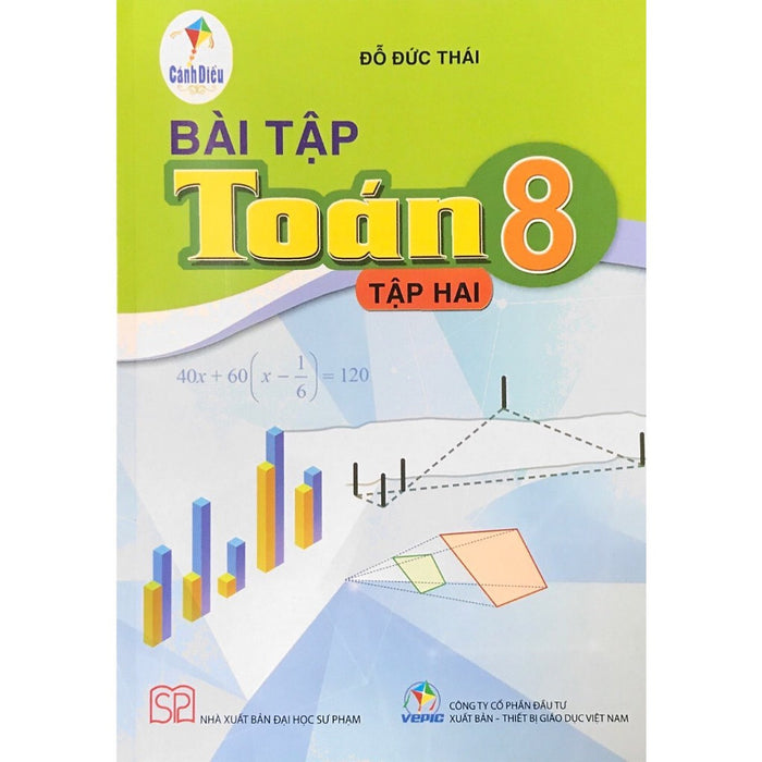 Sách - Bài Tập Toán 8 Tập 2 Cánh Diều Và 2 Tập Giấy Kiểm Tra Kẻ Ngang Vỏ Xanh