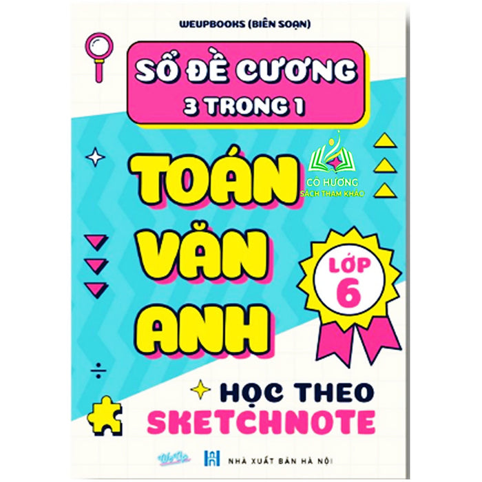 Sách - Sổ Đề Cương 3 Trong 1 Toán Văn Anh Lớp 6