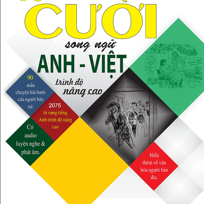 Học Tiếng Anh Qua 90 Mẩu Chuyện Cười Song Ngữ Anh – Việt (Trình Độ Nâng Cao)