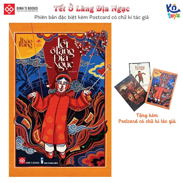 Sách - Tết Ở Làng Địa Ngục – Tiểu Thuyết Kinh Dị Việt Nam - Đinh Tị Books (Bản Đặc Biệt Có Post Card Chữ Ký Tác Giả)