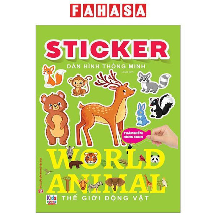 Sticker Dán Hình Thông Minh - Thế Giới Động Vật - Thám Hiểm Rừng Xanh