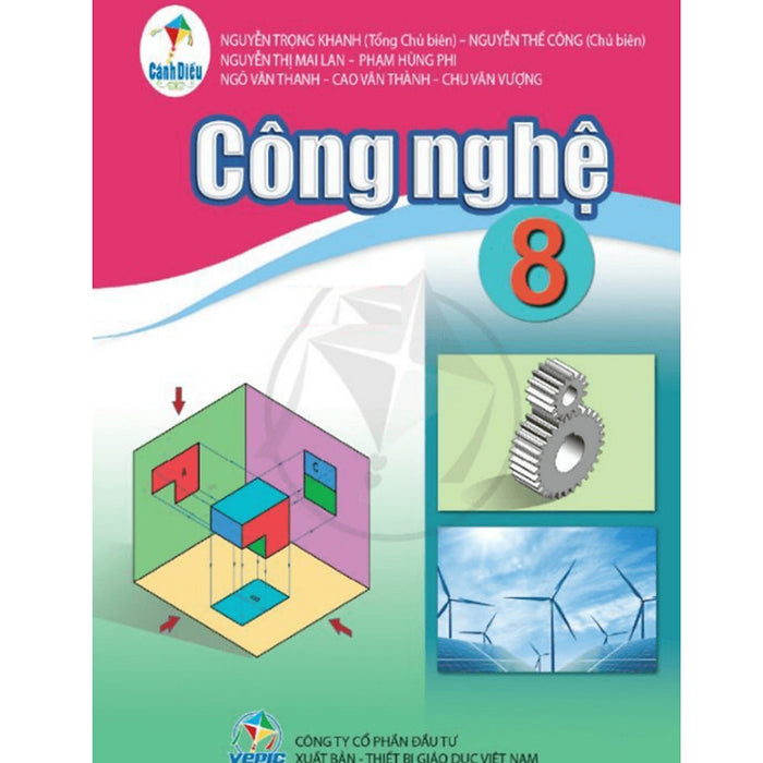 Sách - Sgk Công Nghệ 8 Cánh Diều Và 2 Tập Giấy Kiểm Tra Kẻ Ngang Vỏ Xanh