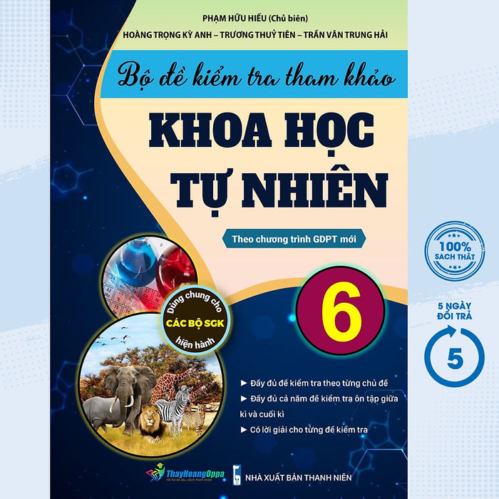 Sách- Bộ Đề Kiểm Tra Tham Khảo Khoa Học Tự Nhiên 6 - Theo Chương Trình Gdpt Mới - Oppa-Mk