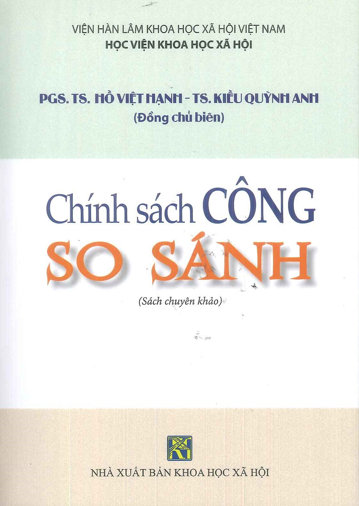 Chính Sách Công So Sánh (Sách Chuyên Khảo)
