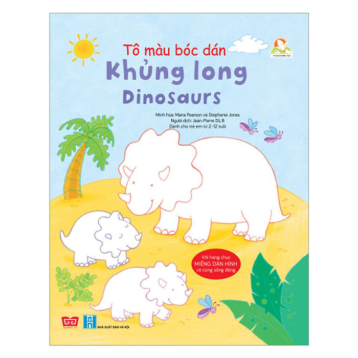 Tô Màu Bóc Dán - Khủng Long - Dinosaurs