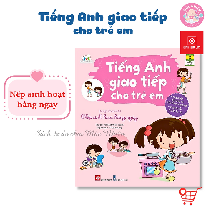 Sách - Tiếng Anh Giao Tiếp Cho Trẻ Em - Đinh Tị Books