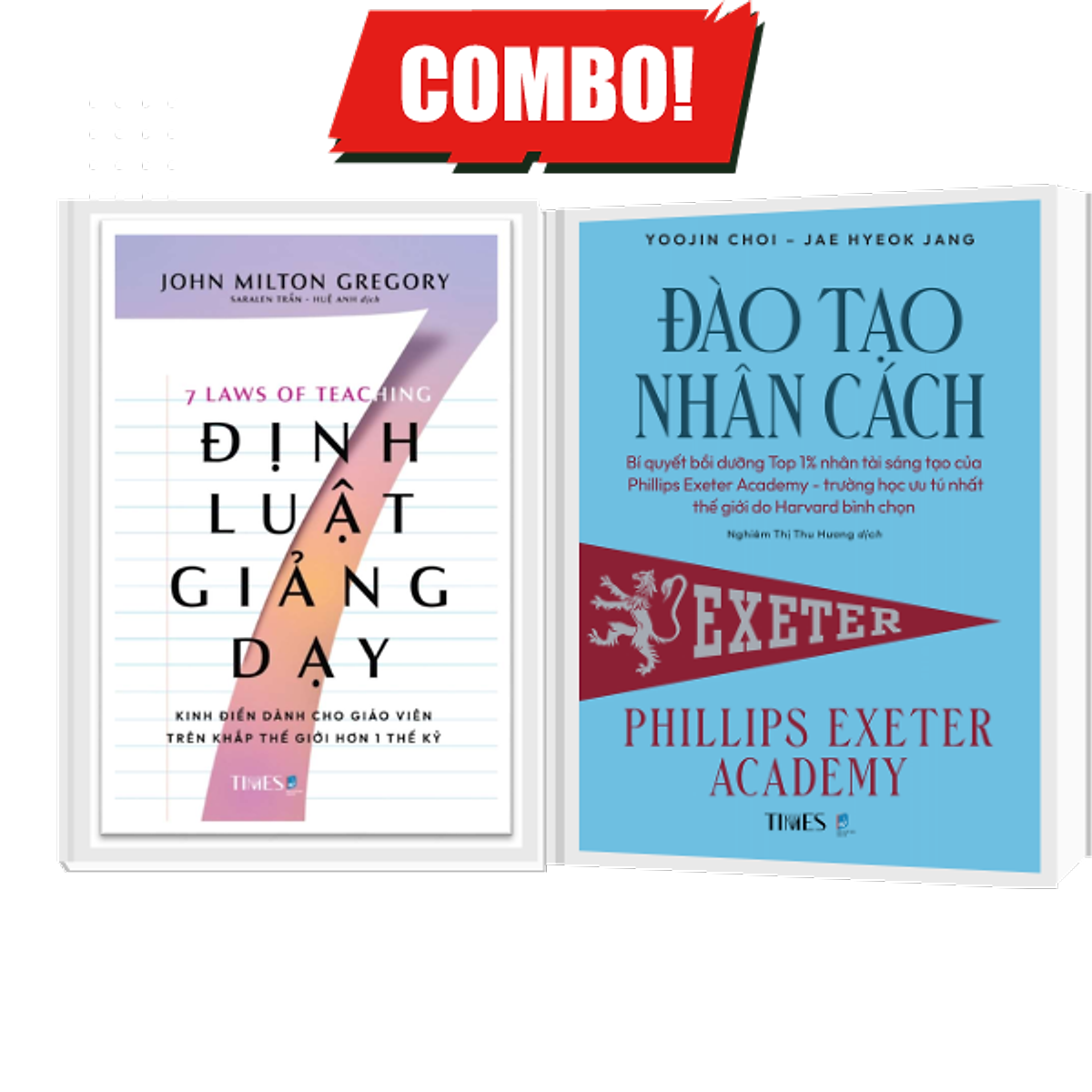 Combo Định Luật Giảng Dạy: 7 Định Luật Giảng Dạy+ Đào Tạo Nhân Cách - Times Books