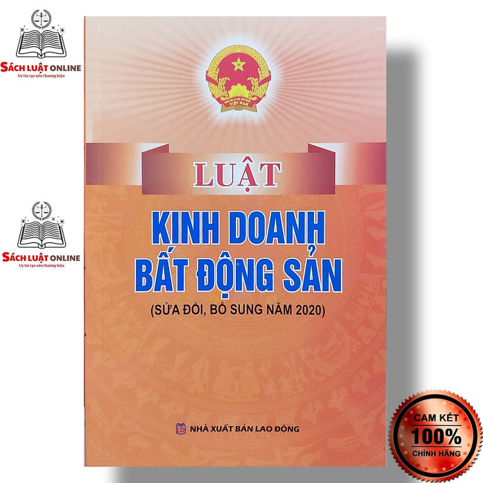 Sách - Luật Kinh Doanh Bất Động Sản (Nxb Lao Độn)