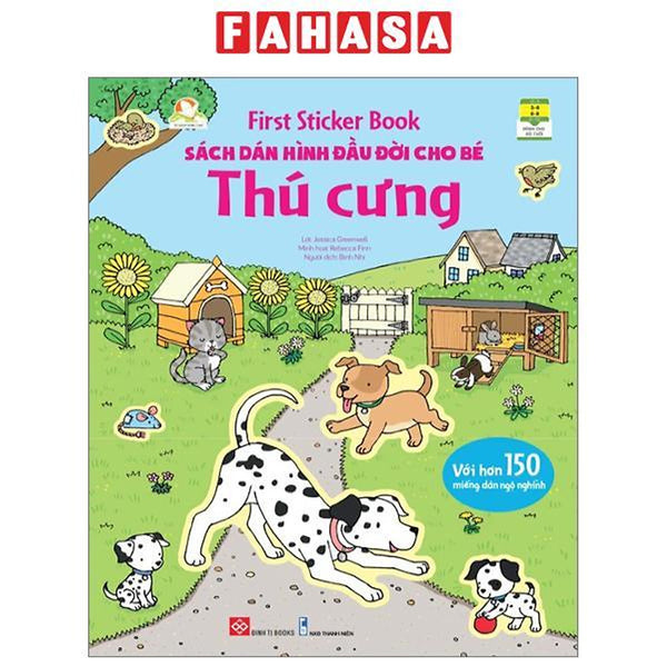 First Sticker Book - Sách Dán Hình Đầu Đời Cho Bé - Thú Cưng