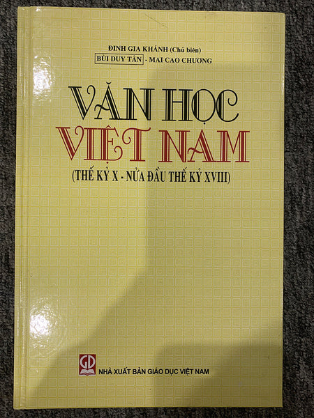 Sách - Văn Học Việt Nam ( Thế Kỷ X Đến Nữa Đầu Thế Kỷ Xviii)