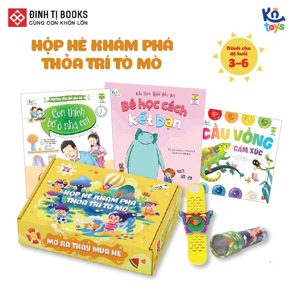 Sách - Hộp Hè Khám Phá, Thỏa Trí Tò Mò – Mở Ra Thấy Mùa Hè Cho Trẻ 3 - 6 Tuổi – Đinh Tị Books