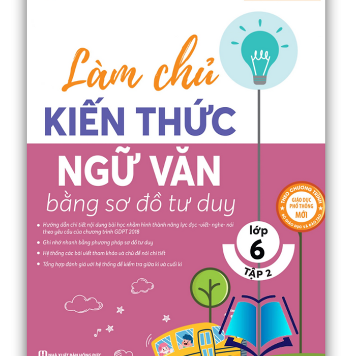 Sách - Làm Chủ Kiến Thức Ngữ Văn Bằng Sơ Đồ Tư Duy Lớp 6 - Tập 2 (Mc)