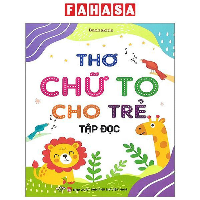 Thơ Chữ To Cho Trẻ Tập Đọc