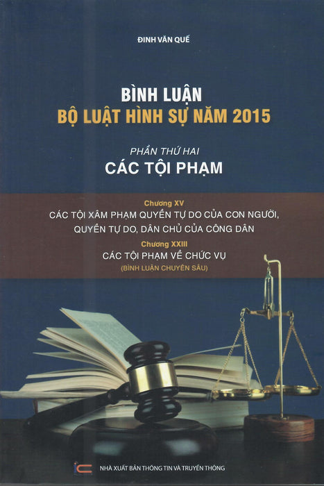 Bình Luận Bộ Luật Hình Sự Năm 2015(Phần Thứ 2 Các Tội Phạm