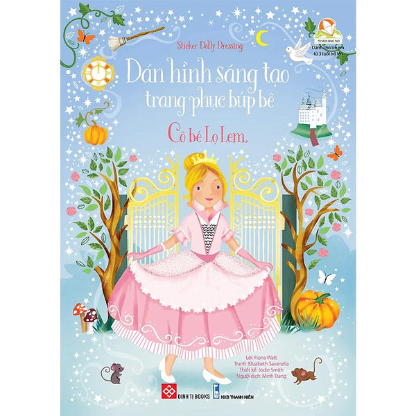 Sticker Dolly Dressing - Dán Hình Sáng Tạo Trang Phục Búp Bê - Cô Bé Lọ Lem