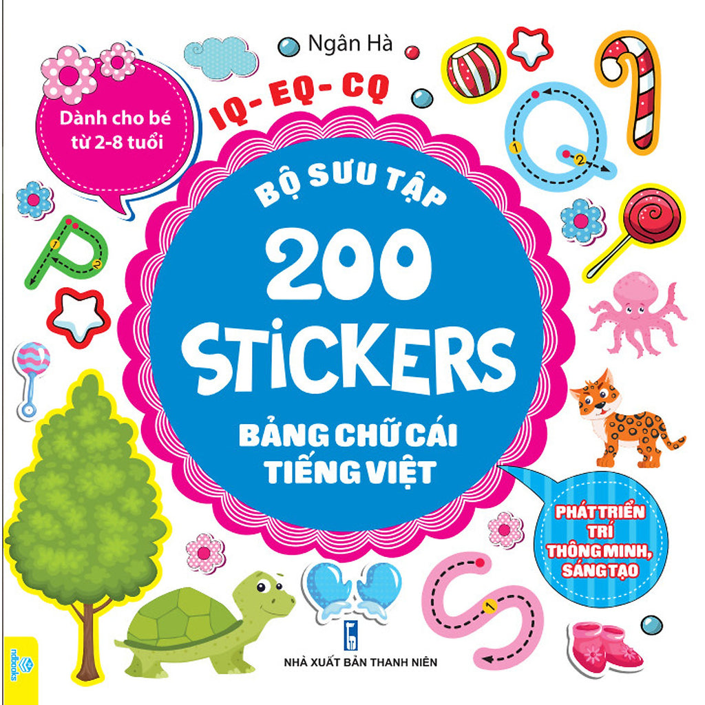 Bộ Sưu Tập 200 Stickers Bảng Chữ Cái Tiếng Anh – Sách Tiếng Việt