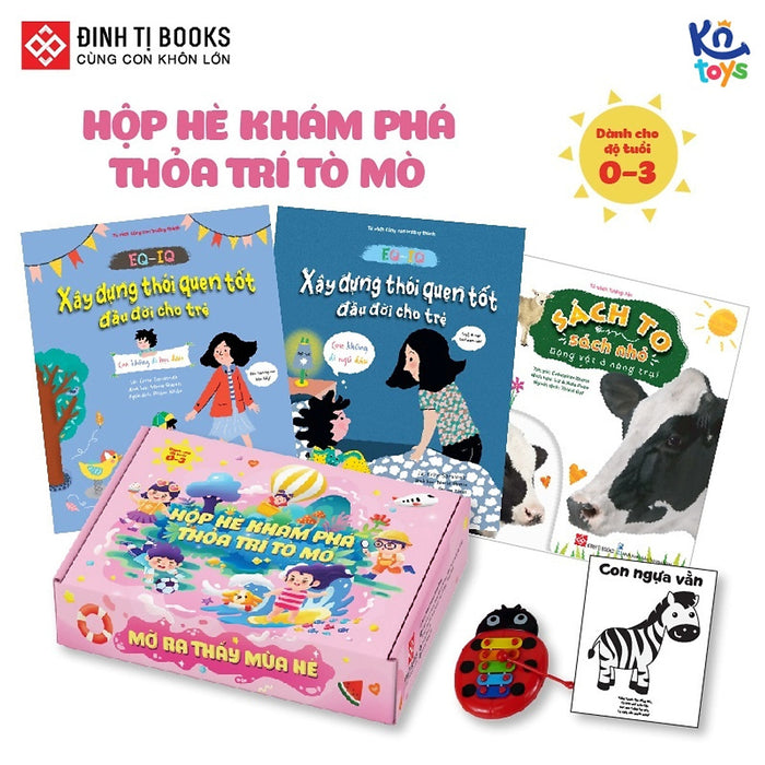 Sách - Hộp Hè Khám Phá, Thỏa Trí Tò Mò – Mở Ra Thấy Mùa Hè Cho Trẻ 0 - 3 Tuổi – Đinh Tị Books