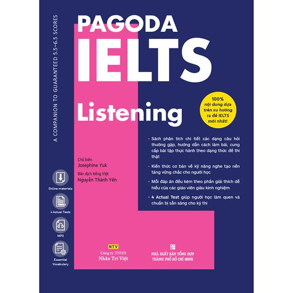 Pagoda Ielts Listening (Bao Gồm Sách Bài Học Và Đáp Án)