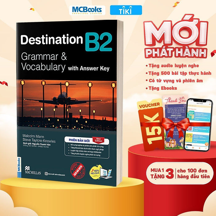 Destination B2 Grammar And Vocabulary (KèM ĐáP ÁN) Tặng Audio Và Bài Tập Thực Hành Mcbooks