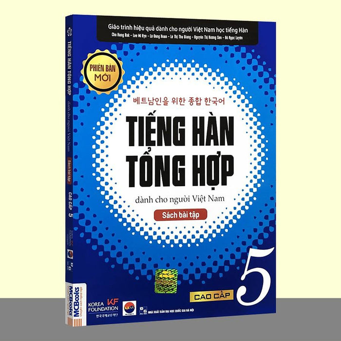 Sách - Tiếng Hàn Tổng Hợp Dành Cho Người Việt Nam - Cao Cấp 5 Phiên Bản Mới (Sách Bài Tập)