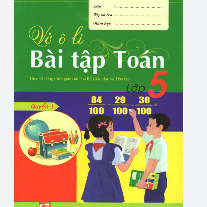 Sách - Vở Ô Li Bài Tập Toán Lớp 5 (Quyển 1)