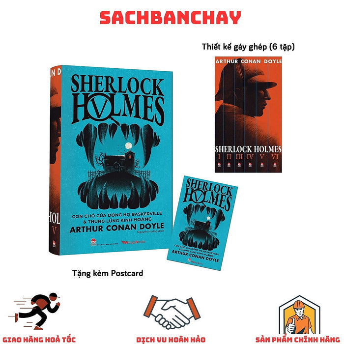Sherlock Holmes: Tập 5 - Con Chó Của Dòng Họ Baskerville Và Thung Lũng Kinh Hoàng - Tặng Kèm Postcard (Số Lượng Có Hạn)