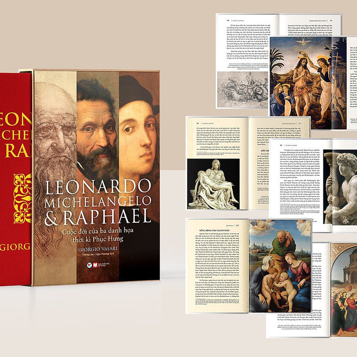 Deluxe Books- Leonardo Michelangelo Và Raphael - Cuộc Đời Ba Danh Họa Thời Kì Phục Hưng