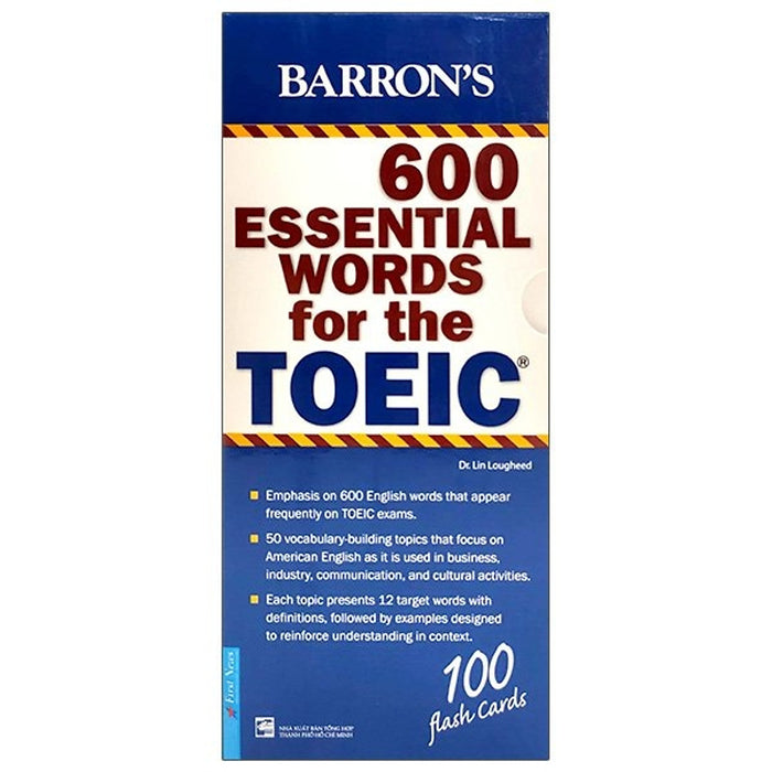 Hộp Flash Cards - 600 Essential Words For The Toeic