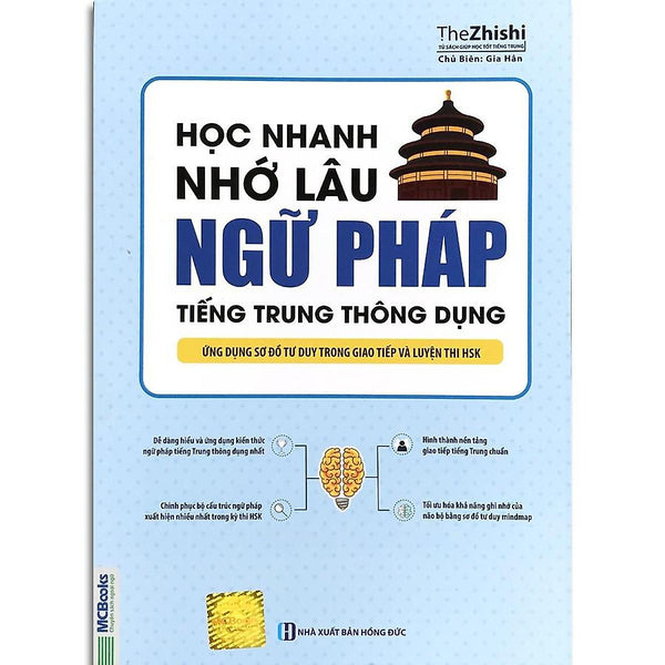 Sách - Học Nhanh Nhớ Lâu Ngữ Pháp Tiếng Trung Thông Dụng - Ứng Dụng Sơ Đồ Tư Duy Trong Giao Tiếp Và Luyện Thi Hsk