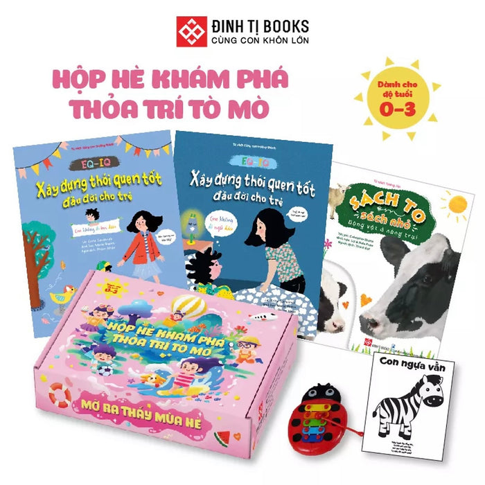 Sách - Hộp Hè Khám Phá, Thỏa Trí Tò Mò – Mở Ra Thấy Mùa Hè Cho Trẻ 0 - 3 Tuổi – Đinh Tị Books