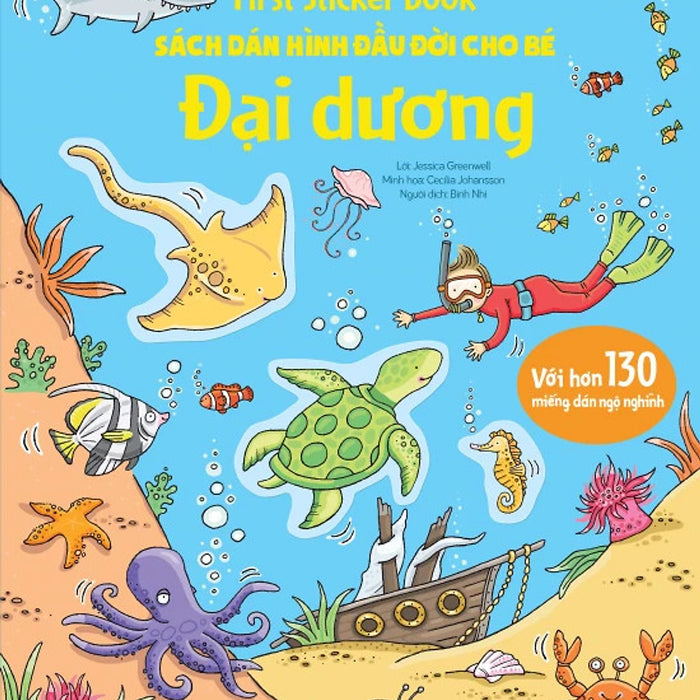 First Sticker Book - Sách Dán Hình Đầu Đời Cho Bé - Đại Dương