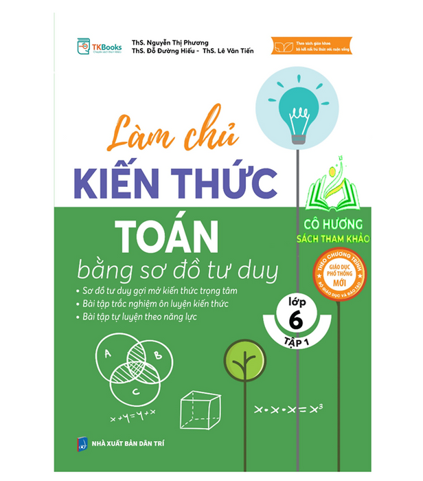 Sách - Làm Chủ Kiến Thức Toán Bằng Sơ Đồ Tư Duy Lớp 6 (Tập 1) - Mc