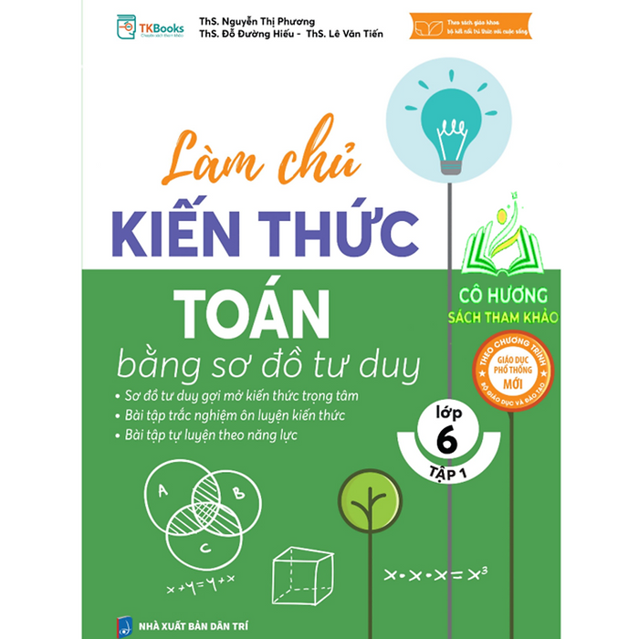 Sách - Làm Chủ Kiến Thức Toán Bằng Sơ Đồ Tư Duy Lớp 6 (Tập 1) - Mc