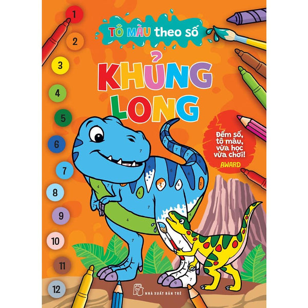 Tô Màu Theo Số - Khủng Long - Bản Quyền