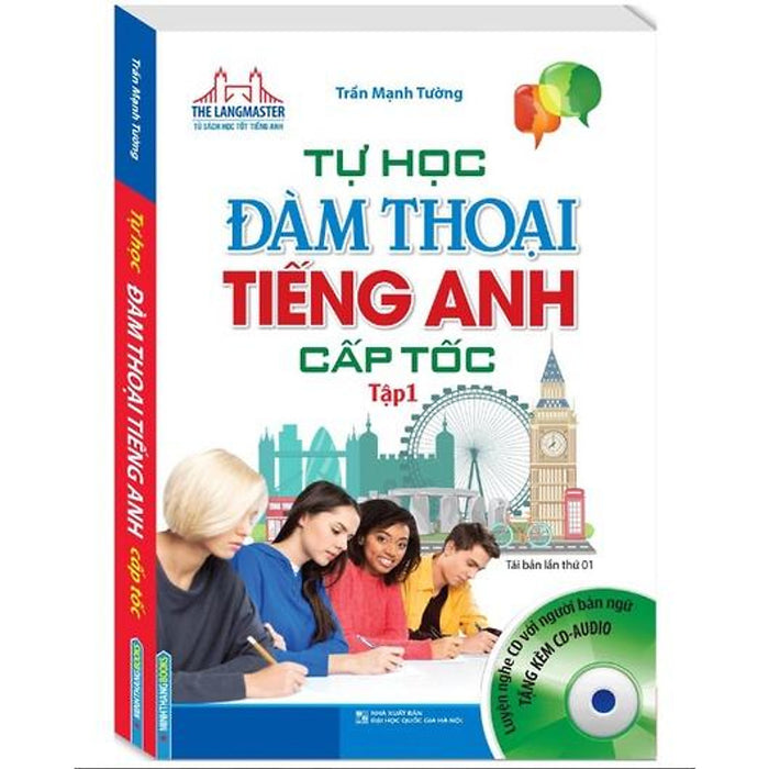 Sách - Tự Học Đàm Thoại Tiếng Anh Cấp Tốc Tập 1 (Tái Bản Kèm Cd)