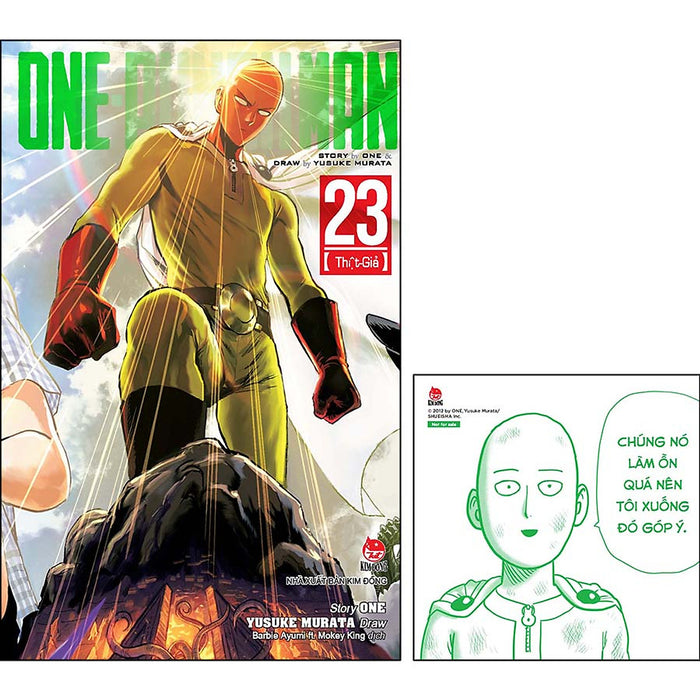 One-Punch Man Tập 23: Thật-Giả [Tặng Kèm Bookmark Pvc Saitama]